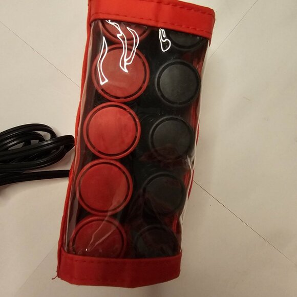 Remington Hot Rollers Set With Red Storage Case & Cord Travel Size H-1015 - Picture 2 of 11